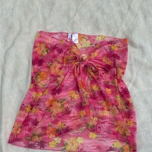 Floral Sheer Pink Skirt